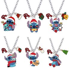Christmas Pendant Anime Star Baby Stitch Necklace