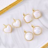 Stainless steel love square round earrings