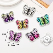 20MM Colorful Butterfly snap button charms