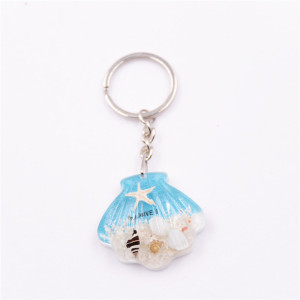 Shell Night Glow Starfish Keychain