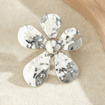 Fashion Metal Liquid Flower Ring