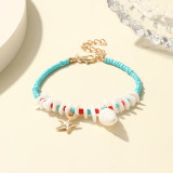Ocean Resort Beach Beaded Shell Conch Sea Star Bracelet