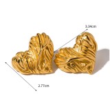 Stainless steel love earrings