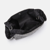 Fashionable diamond inlaid bucket bag, diamond chain bag, portable small bag