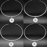 Stainless steel collar necklace fit 20MM chunks snaps jewelry
