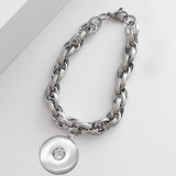 22CM Stainless steel  Bracelets fit 20MM  Snaps button jewelry wholesale