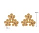Stainless steel flower earrings