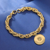22CM Stainless steel  Bracelets fit 20MM  Snaps button jewelry wholesale