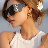 Stainless steel flower earrings