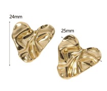 Stainless steel love earrings