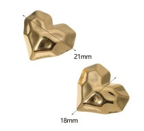 Stainless steel love earrings