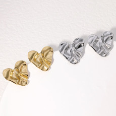 Stainless steel love earrings