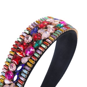 Baroque sponge full diamond  headband hair accessories