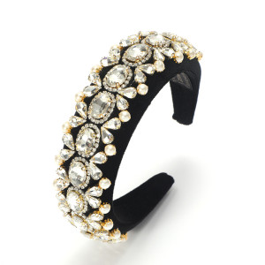 Baroque sponge full diamond  headband hair accessories