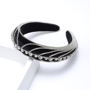 Baroque sponge full diamond  headband hair accessories