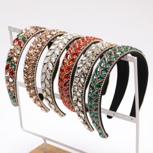 Baroque sponge full diamond  headband hair accessories