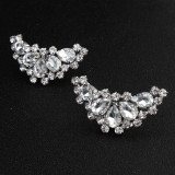 Shoe decoration clip buckle, high heels, flower metal rhinestone shoe buckle
