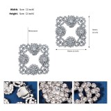 Shoe clip, rhinestone shoe buckle, square fashionable sunflower shoe flower