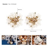 Removable shoe buckles, handmade accessories, crystal beaded shoe flowers