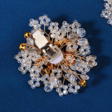 Removable shoe buckles, handmade accessories, crystal beaded shoe flowers