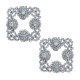 Shoe clip, rhinestone shoe buckle, square fashionable sunflower shoe flower