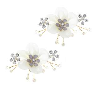 Removable DIY shoe buckles, fabric flowers, handmade wedding accessories, shoe flowers