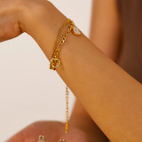 Stainless Steel Love Double Layer Bracelet