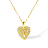 Adjustable Love Angel Wings with Diamond Necklace
