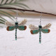 Dragonfly Fabric Earrings