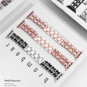 38/40/41mm Suitable for Apple Watch Straps with Metal Stainless Steel leather (excluding dial)