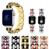 38/40/41mm Suitable for Apple Watch Straps with Metal Stainless Steel leather (excluding dial)