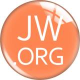 20MM JW.ORG glass snap button charms