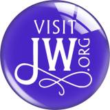 20MM JW.ORG glass snap button charms