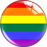 20MM colour glass snap button charms