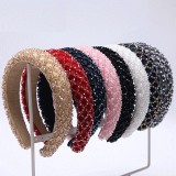 Baroque sponge full diamond  headband hair accessories