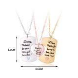 Mother's Day Necklace Alloy Letter Love Necklace Parent Child Necklace Set Mother's Gift