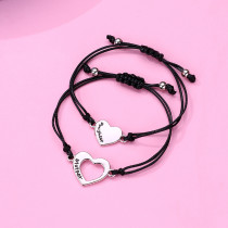 Hollow Love Bracelet Handmade Woven Hand Rope Mother's Day Parent Child Set Bracelet