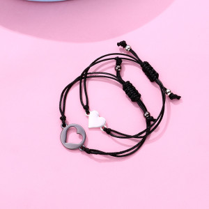 Love hollow handmade woven bracelet as a Mother's Day gift