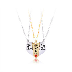 Mother's Day Parent Child Necklace Fashionable Magnet Stone Love Splicing Necklace Gifts for Mom Jewelry