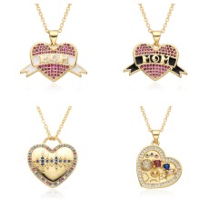 Mom Love Mom Necklace Mother's Day Pendant Necklace Gift