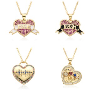 Mom Love Mom Necklace Mother's Day Pendant Necklace Gift