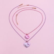 Mother's Day Parent Child Set Necklace Love Spray Painting Letter Necklace Gifts Mom