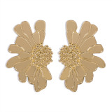 Alloy floral pattern earrings