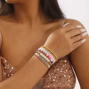 Mother's Day Mama Beaded Bracelet Gift Folding Bracelet