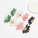 Alloy floral pattern earrings