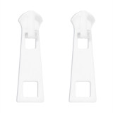 Creative and minimalist zipper colored metal earrings