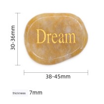 Power Stone love faith Inscription Natural Crystal Agate