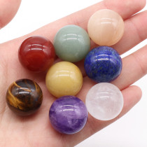 Natural Amethyst Agate DIY Stone Ball with No Hole 20mm