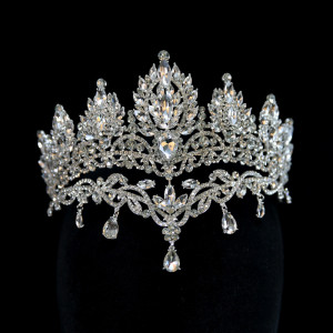 Alloy Crystal Crown Wedding Ball Party Bridal Crown