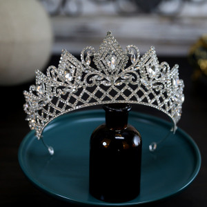Alloy Crystal Crown Wedding Ball Party Bridal Crown
